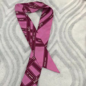 {SOLD} Hermes Bolduc Twilly Tie, Pink and Maroon